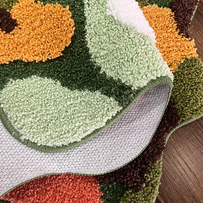 Moss-Inspired Tufted Rug