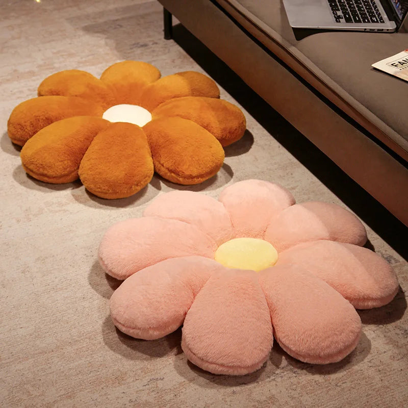 Plush Daisy Cushion