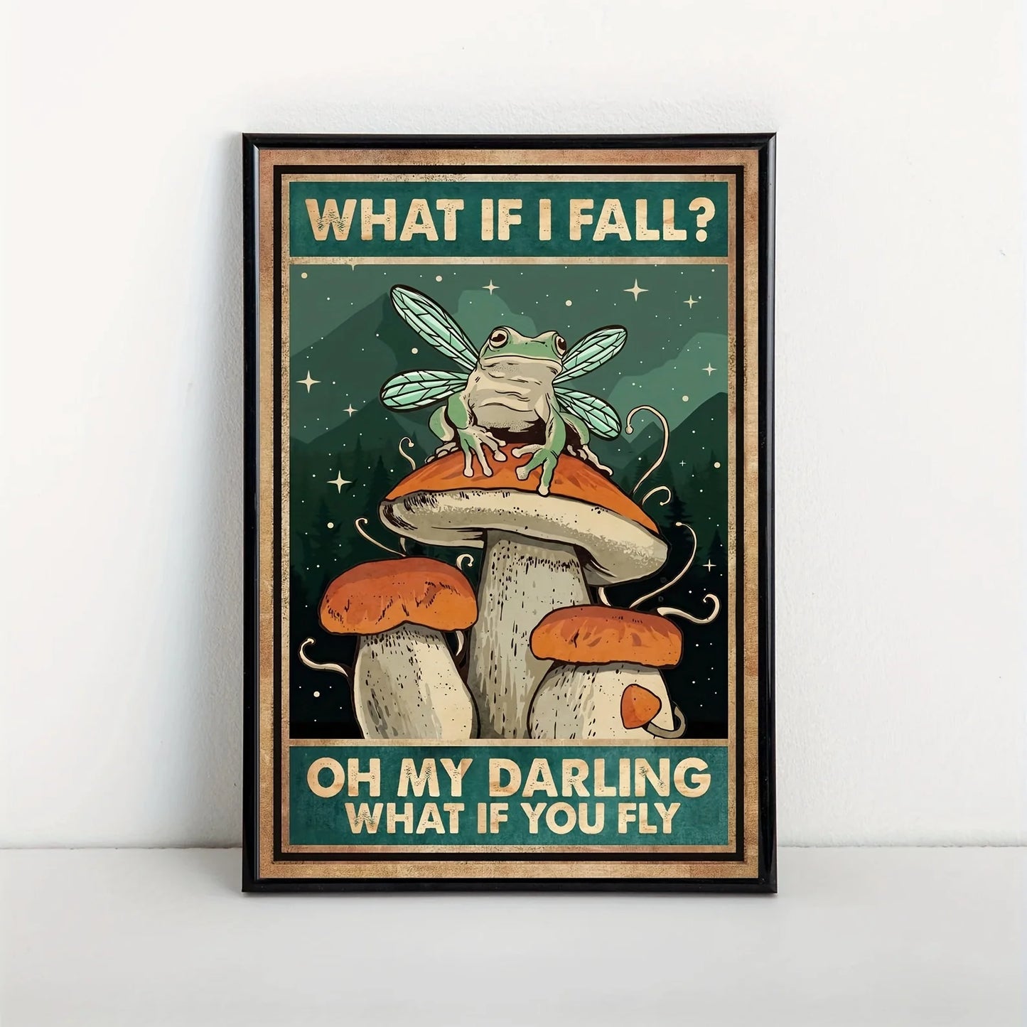 Motivational Frog Canvas Print