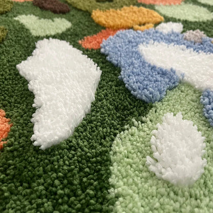 Moss-Inspired Tufted Rug