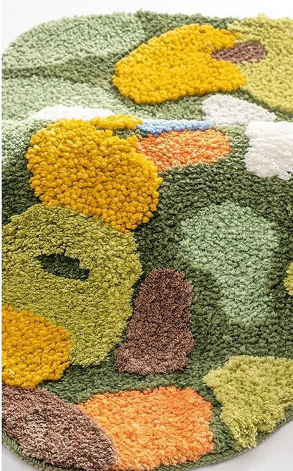 Moss-Inspired Tufted Rug